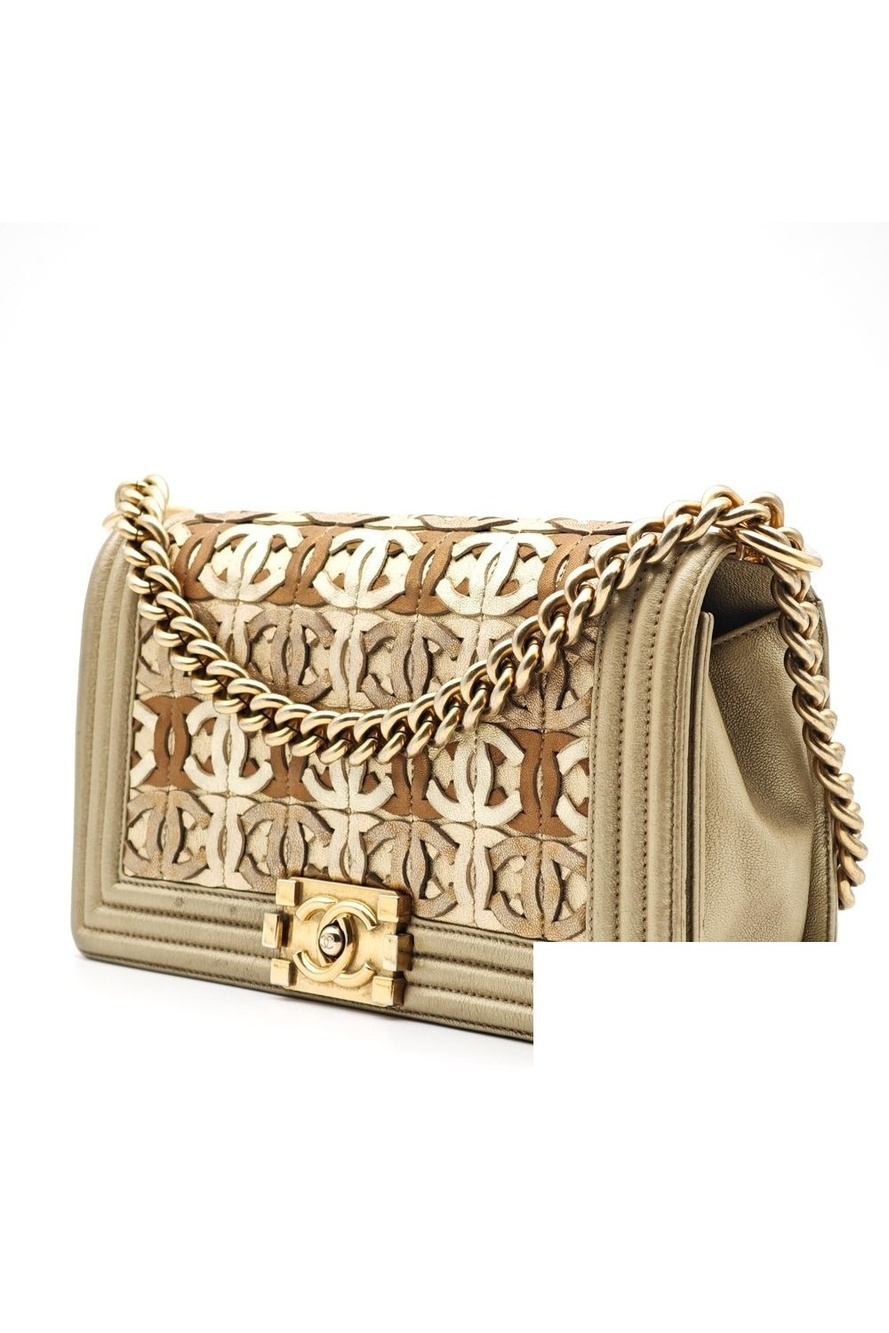 Chanel Boy Dubai Limited Lambskin Chain Shoulder Bag